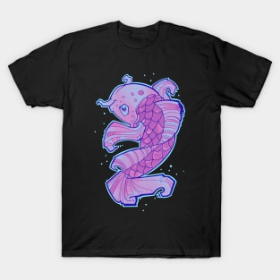 koi karp fish neon effect T-Shirt